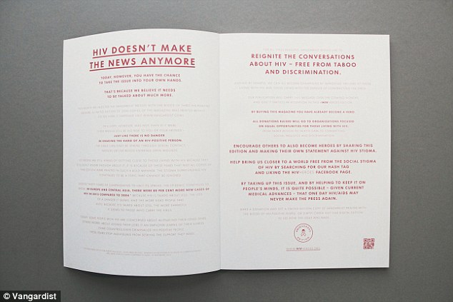 Спецвыпуск Vangardist напечатан с использованием ВИЧ-положительной крови