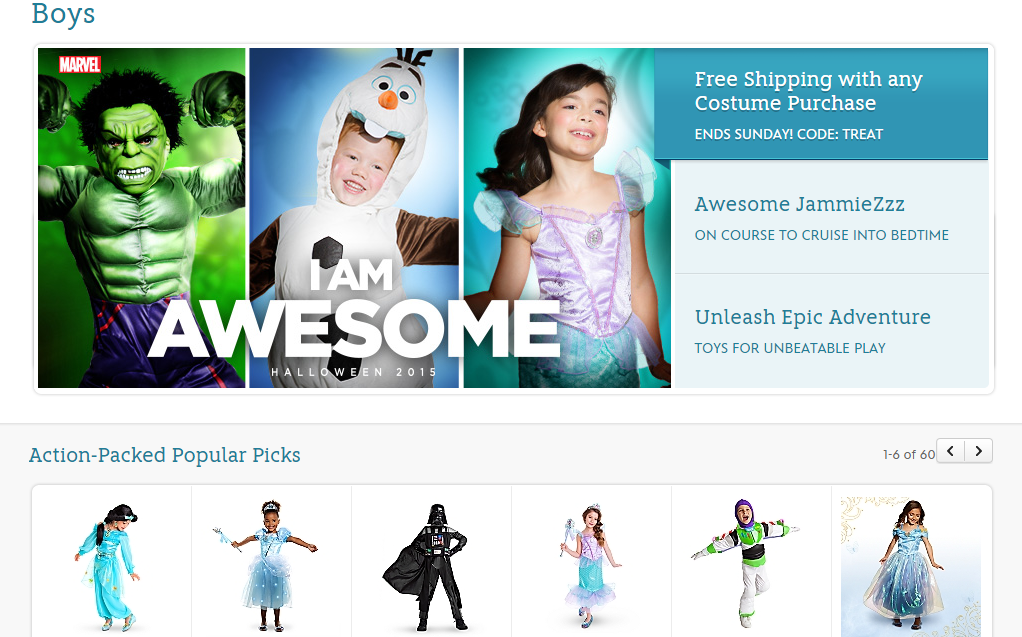 В Disney Store появились гендерно-нейтральные костюмы на Хэллоуин